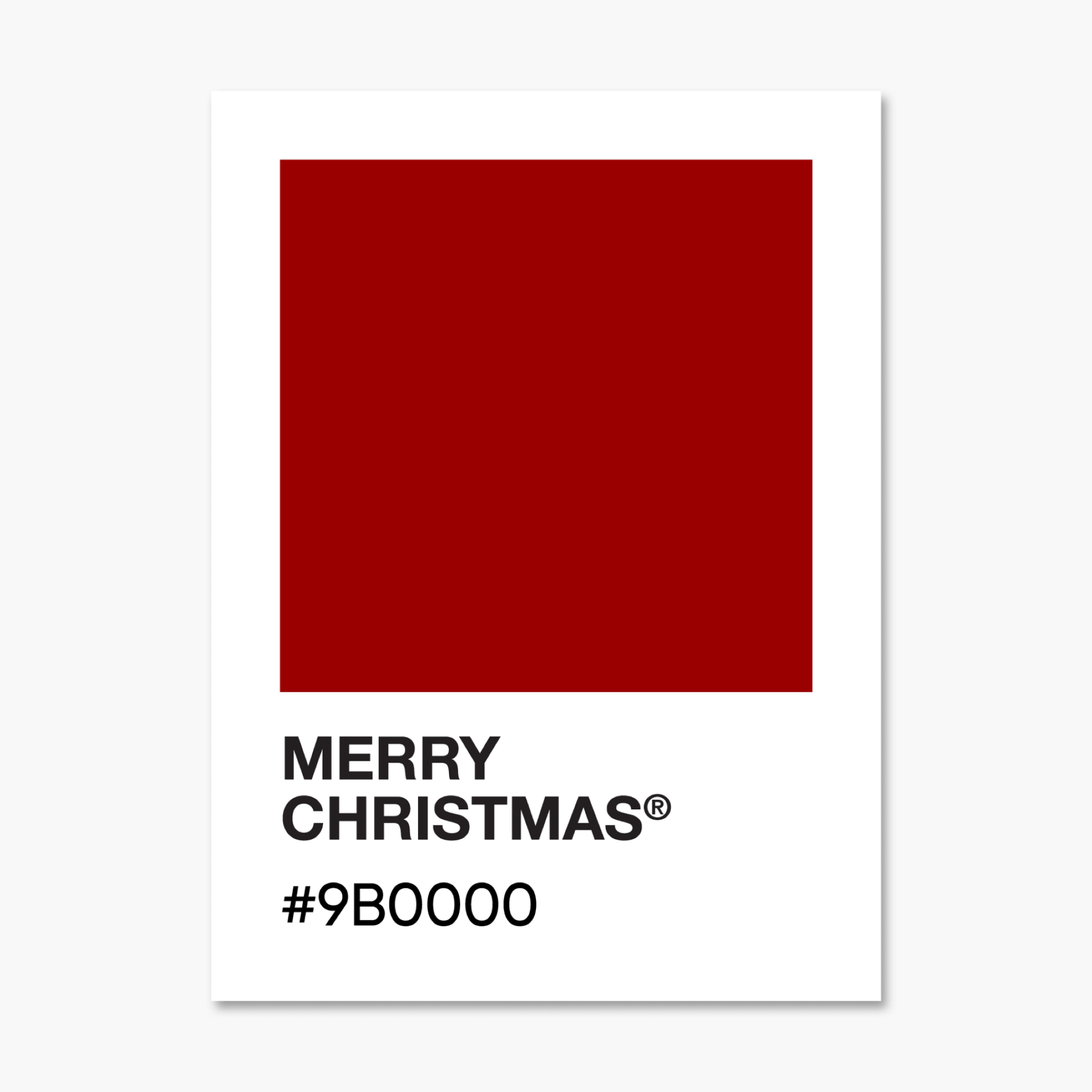 Merry Christmas - Color Palette Sticker - Footnotes Paper