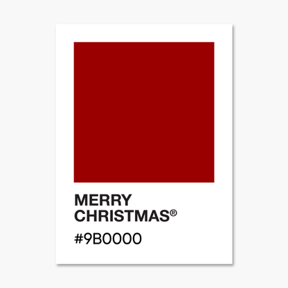 Merry Christmas - Color Palette Sticker - Footnotes Paper