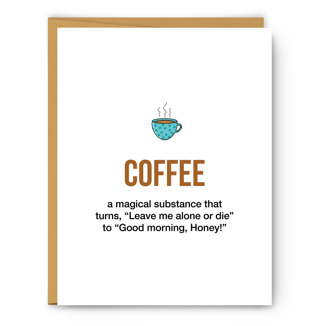 Coffee Definition (magical) Illustration Everyday Card – Footnotes Paper