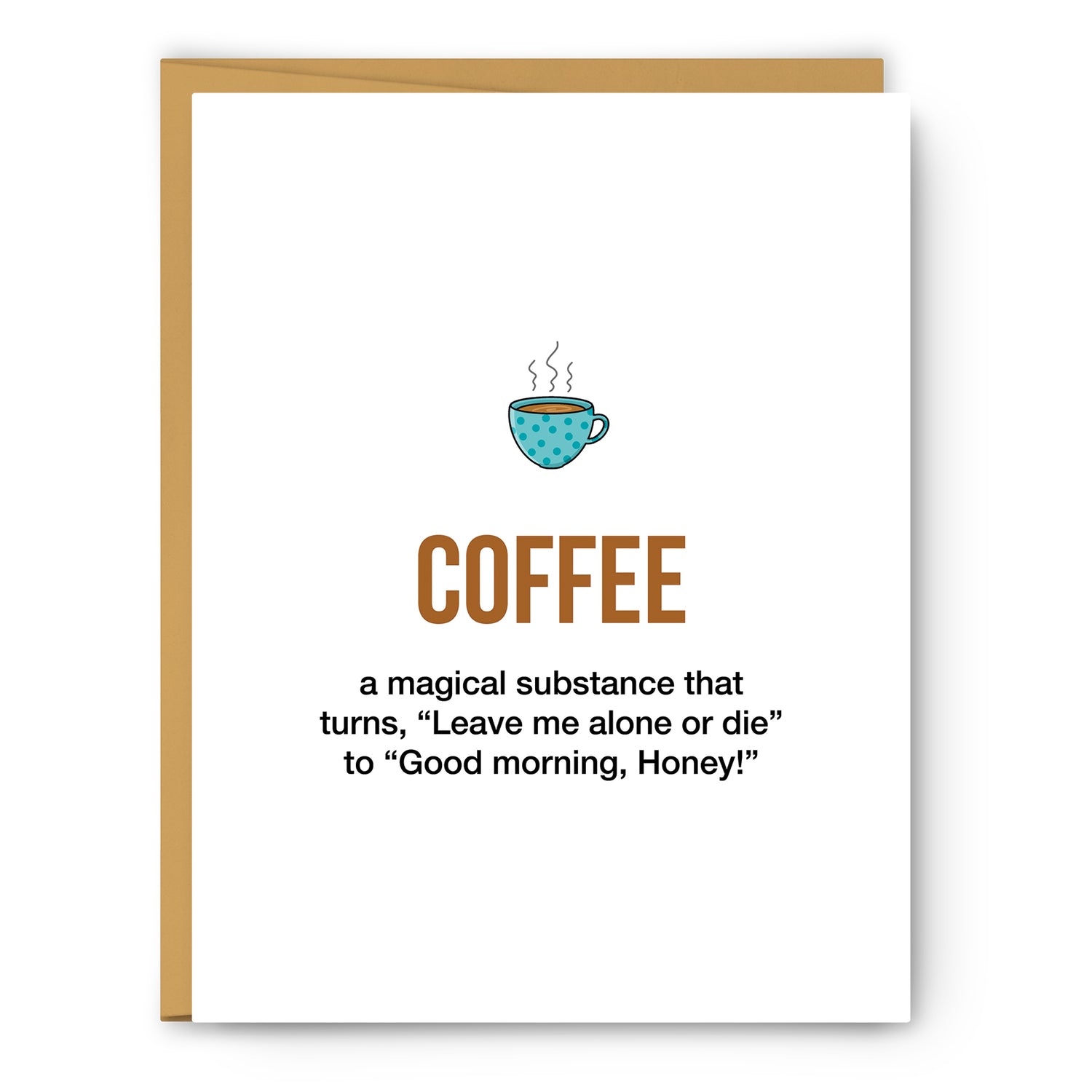 Coffee Definition (magical) Illustration Everyday Card