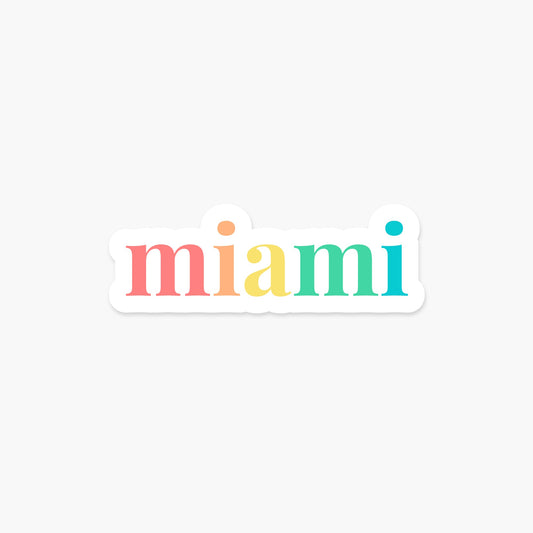 Miami, Florida Sticker - Footnotes Paper