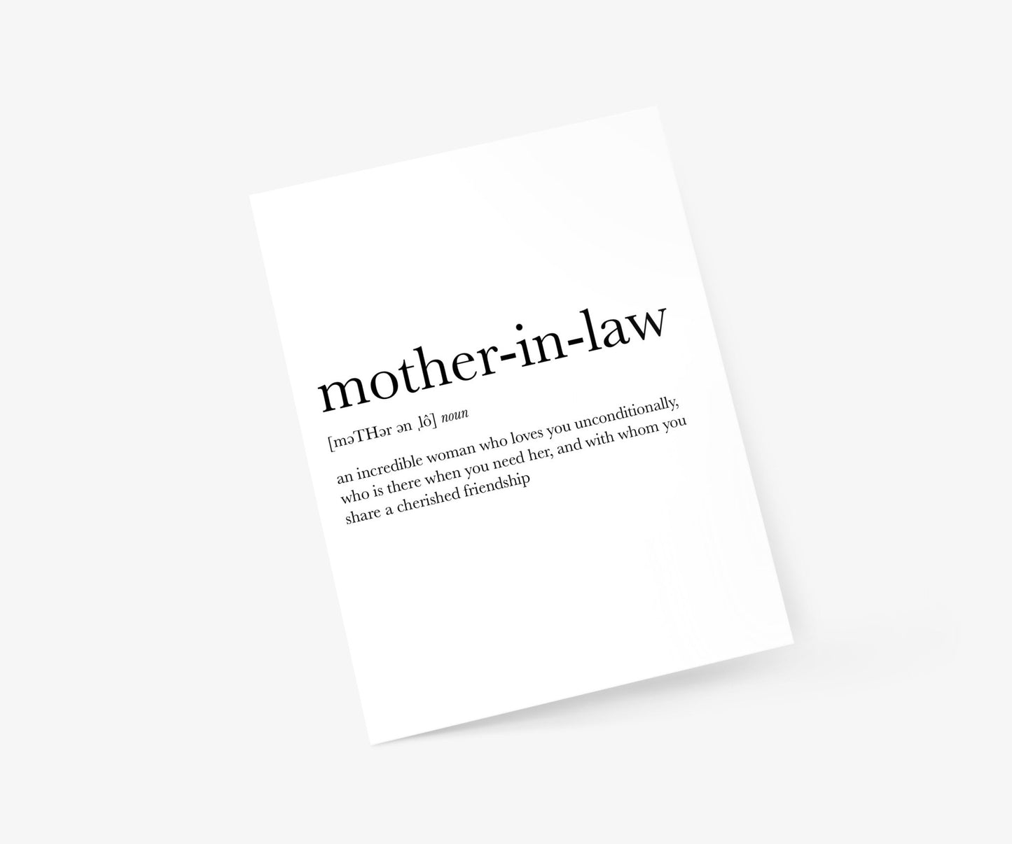 Mother-In-Law Definition - Footnotes Paper