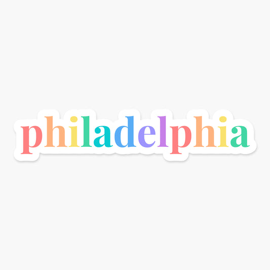 Philadelphia, Pennsylvania - Everyday Sticker | Footnotes Paper