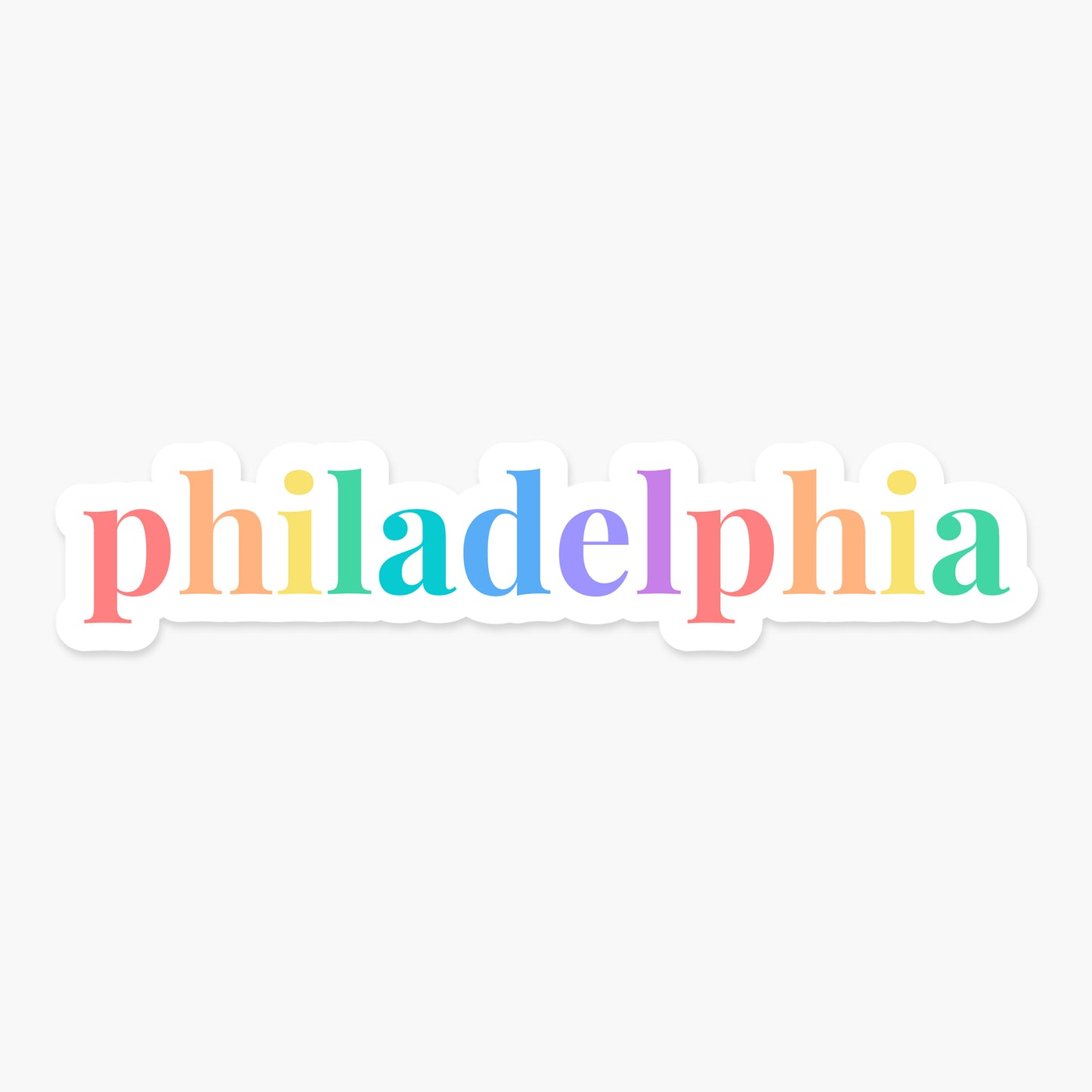 Philadelphia, Pennsylvania - Everyday Sticker | Footnotes Paper
