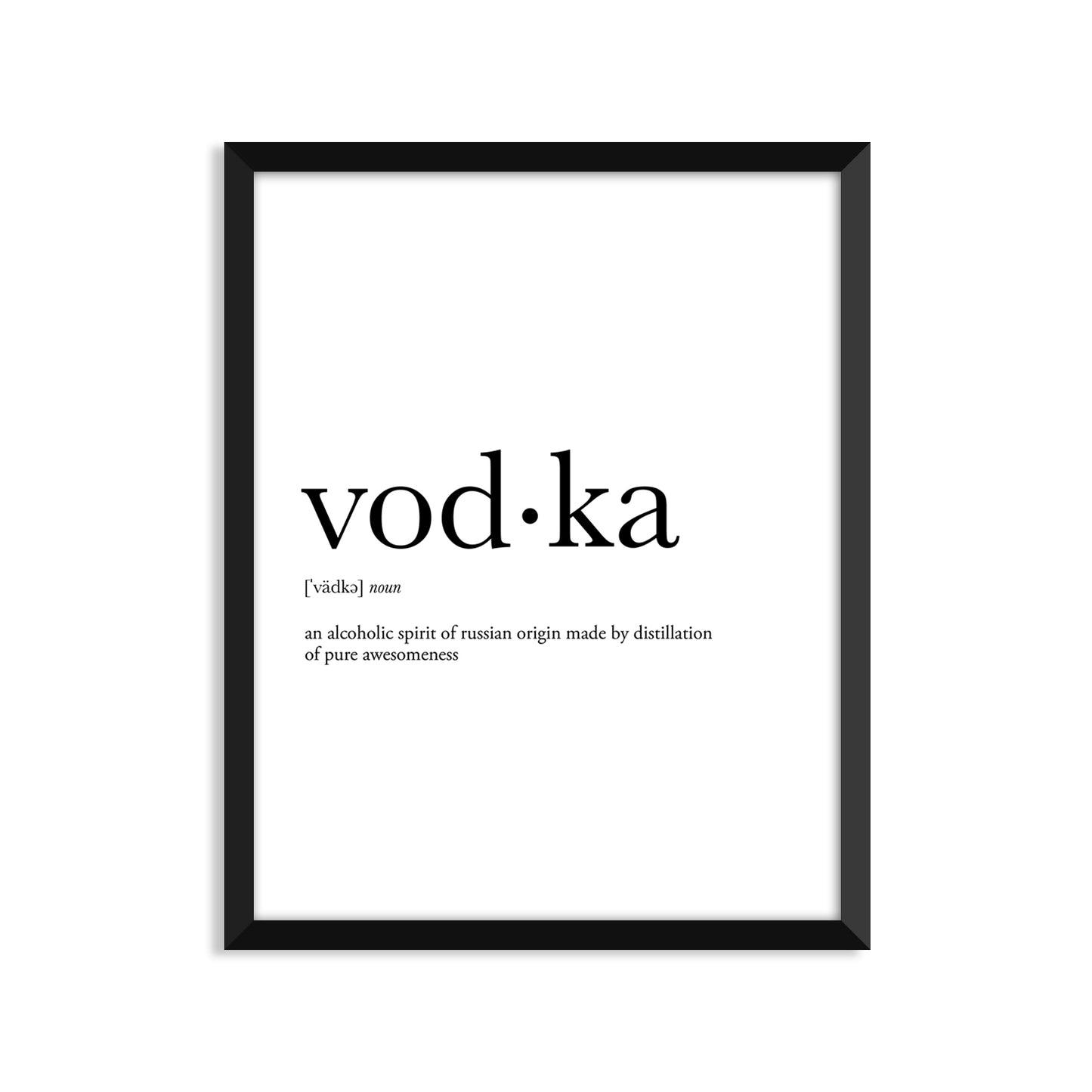 Vodka Definition Everyday Card
