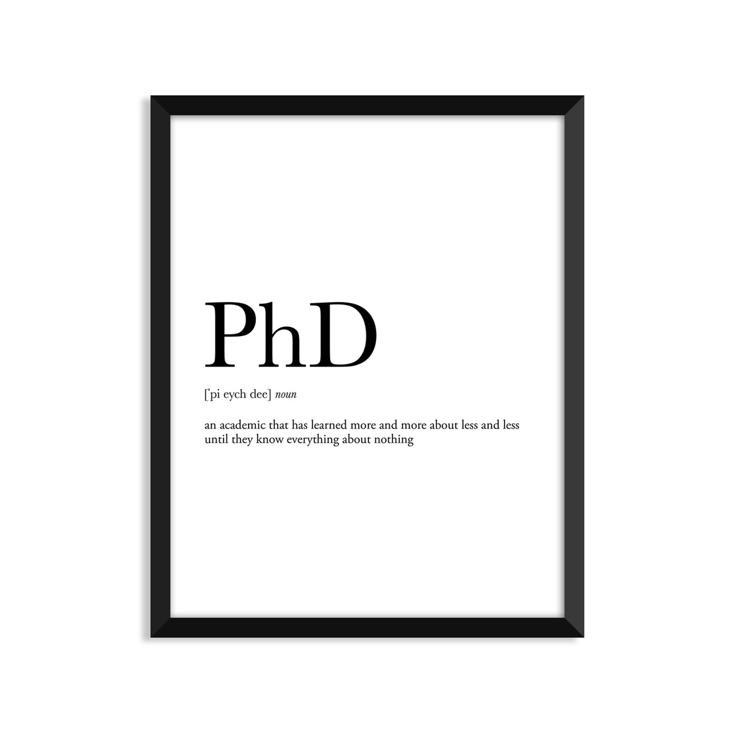 Phd Definition Everyday Card