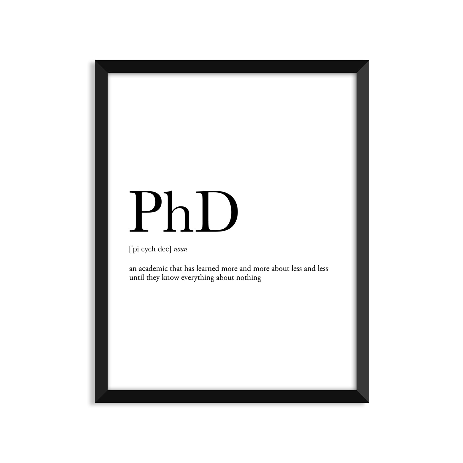 Phd Definition Everyday Card