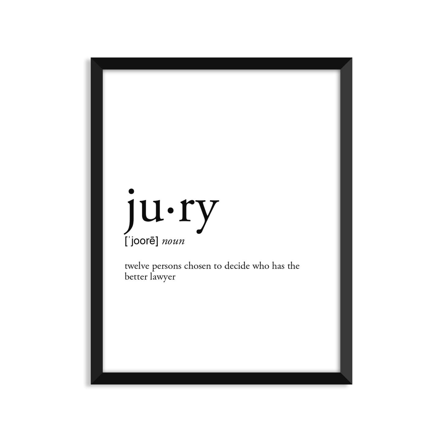 Jury Definition - Unframed Art Print Or Greeting Card