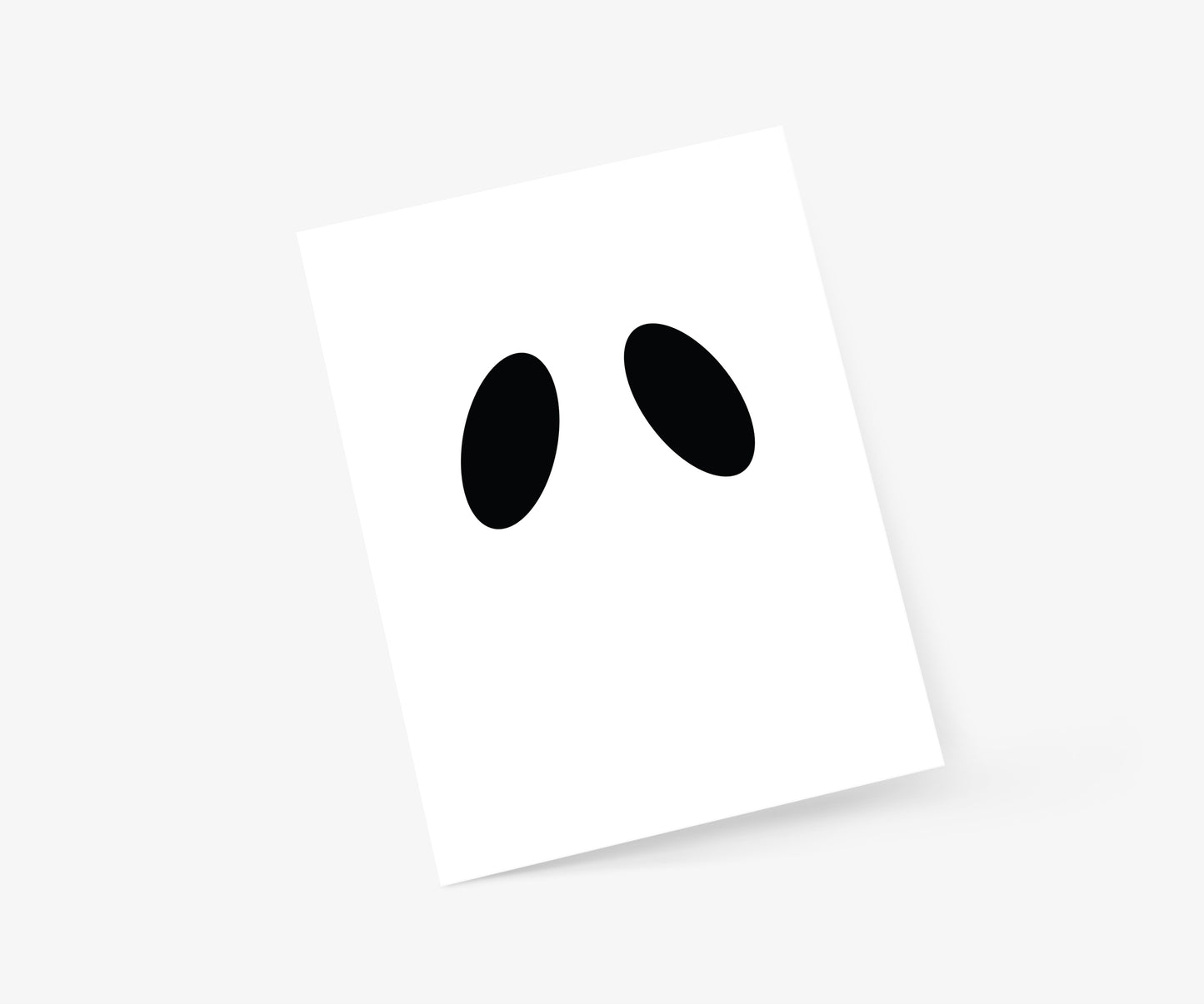 Ghost Eyes Halloween Card