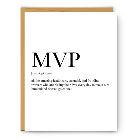 Mvp Definition - Unframed Art Print Or Greeting Card