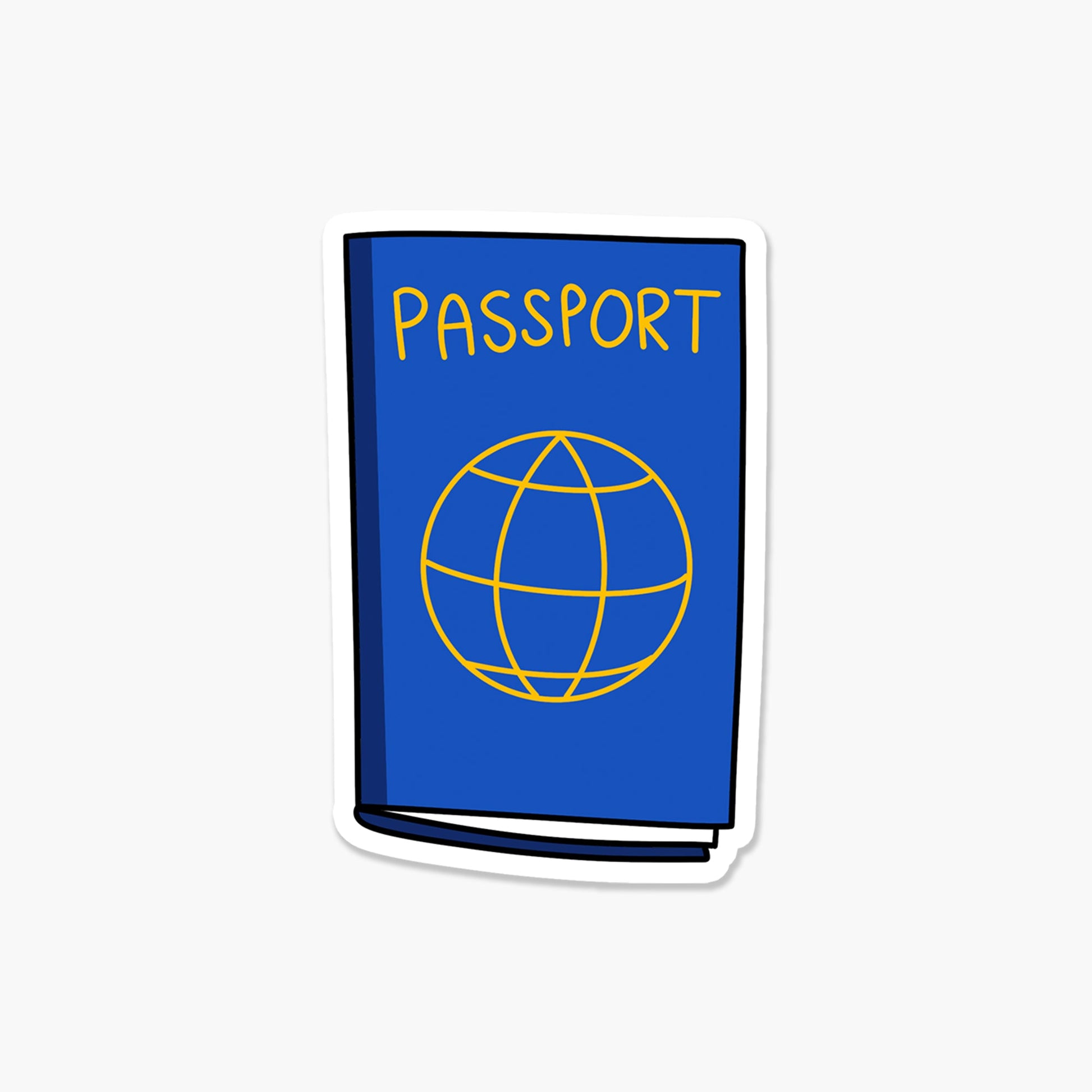 Passport 3 x 3 in - Travel Sticker - Footnotes Paper