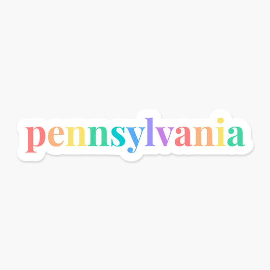 Pennsylvania US State Sticker - Footnotes Paper