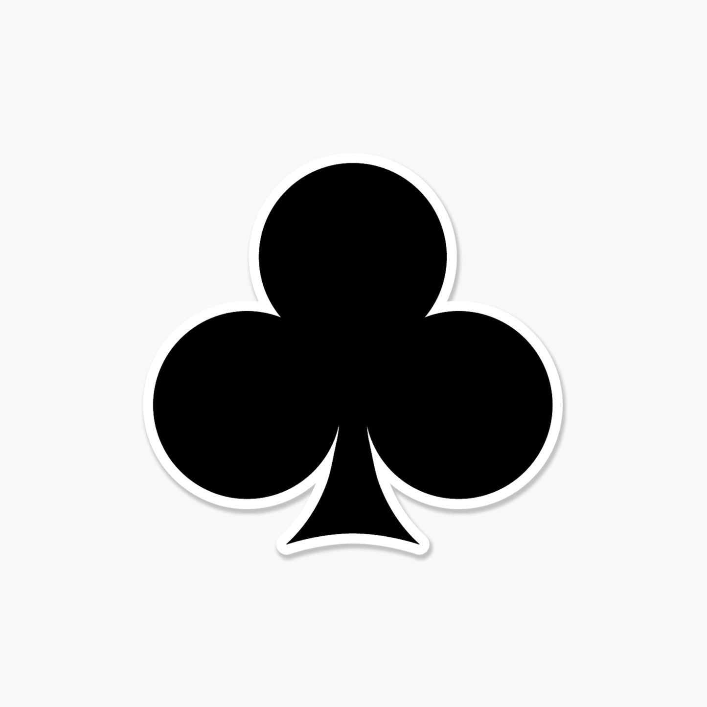 Poker Casino Suit Club - Everyday Sticker - Footnotes Paper