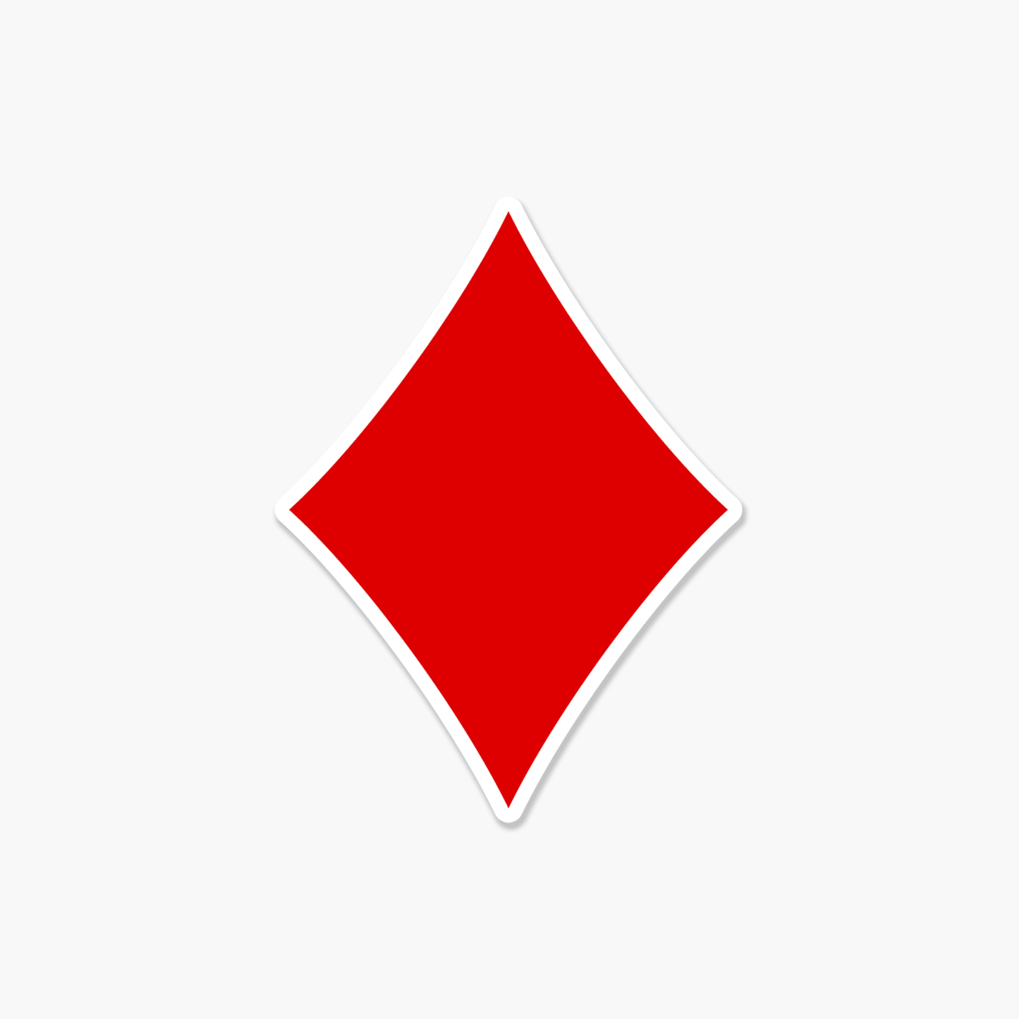 Poker Casino Suit Diamond - Everyday Sticker - Footnotes Paper