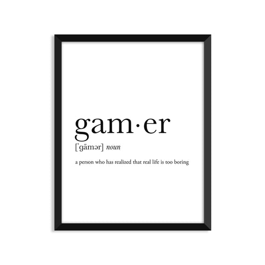 Gamer Definition Everyday Card