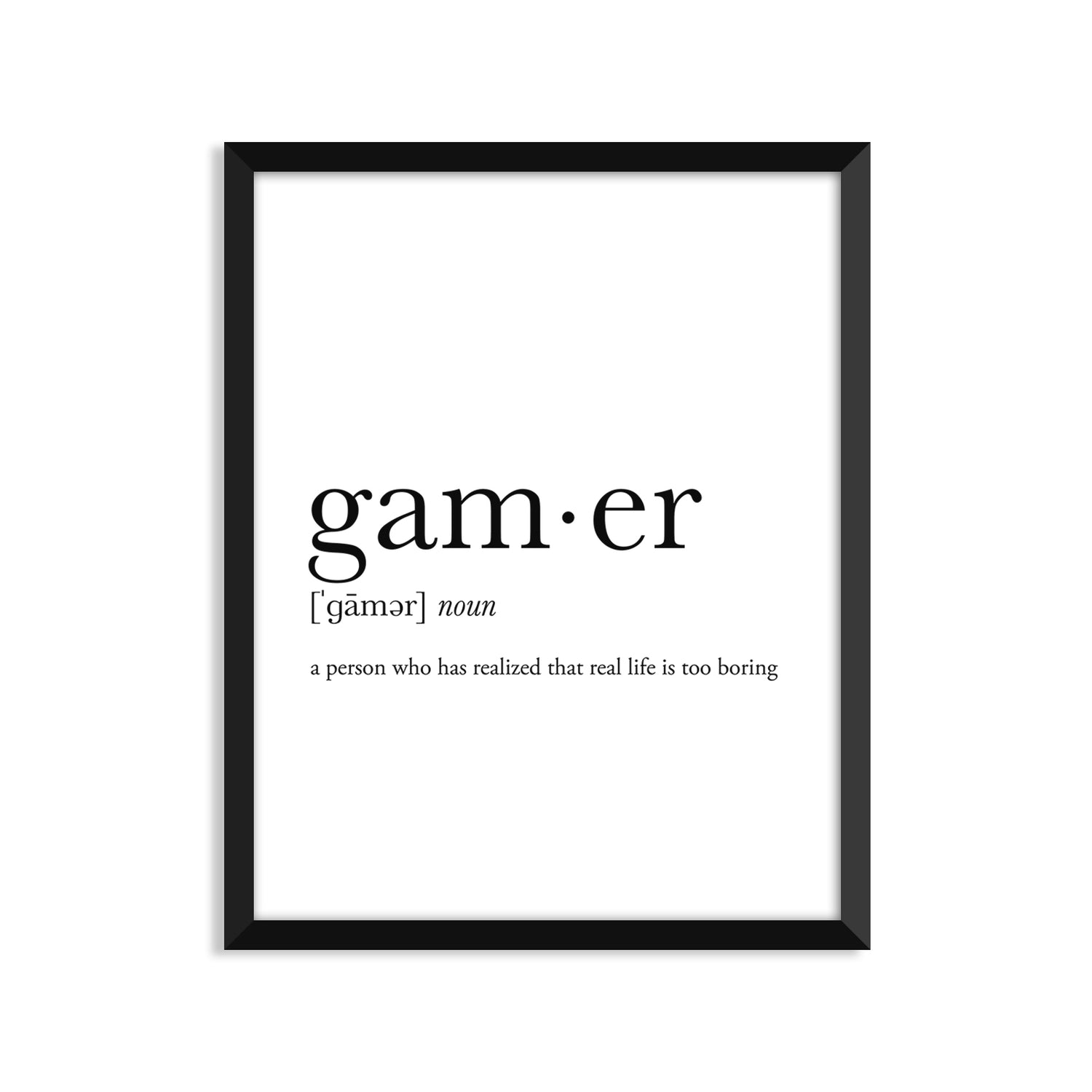 Gamer Definition Everyday Card