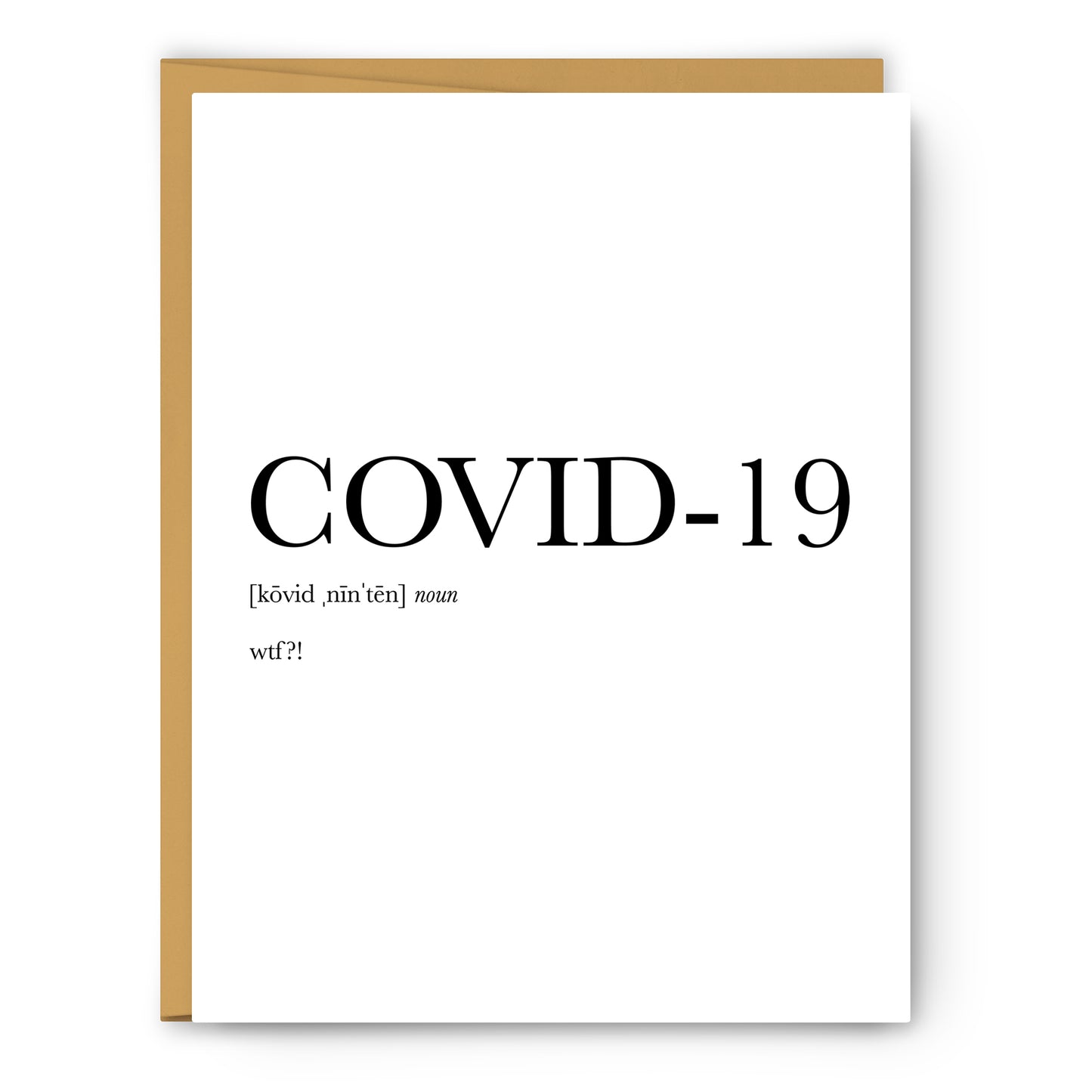 Covid-19 Definition - Unframed Art Print Or Greeting Card