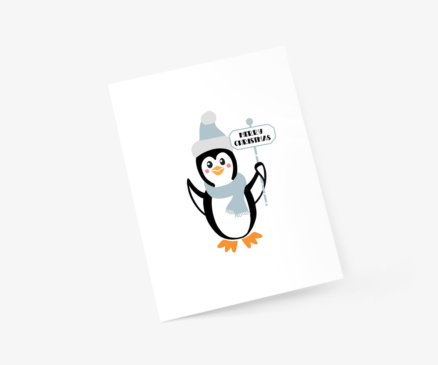 Merry Christmas Penguin Christmas Card | Footnotes Paper