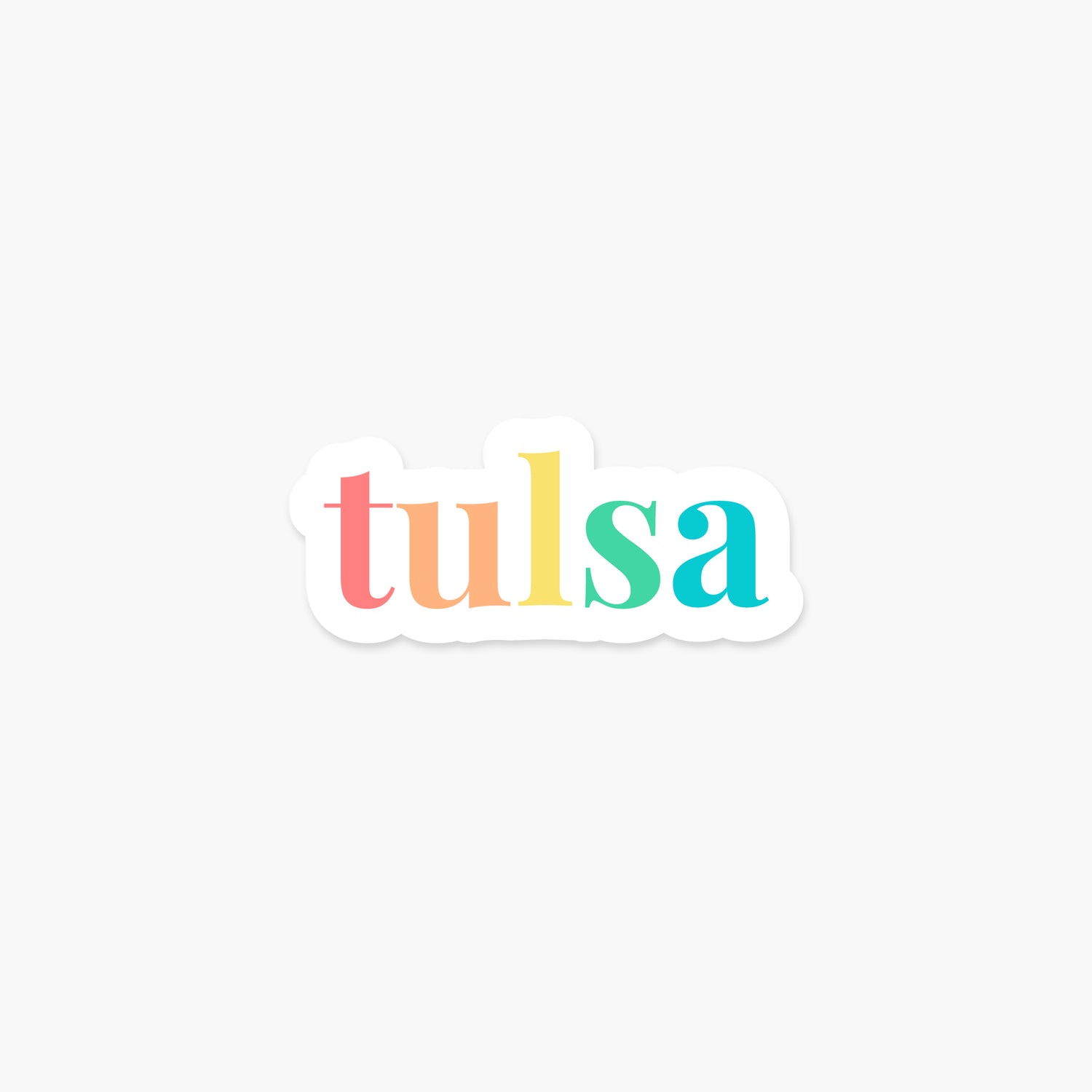 Tulsa, Oklahoma - Everyday Sticker | Footnotes Paper
