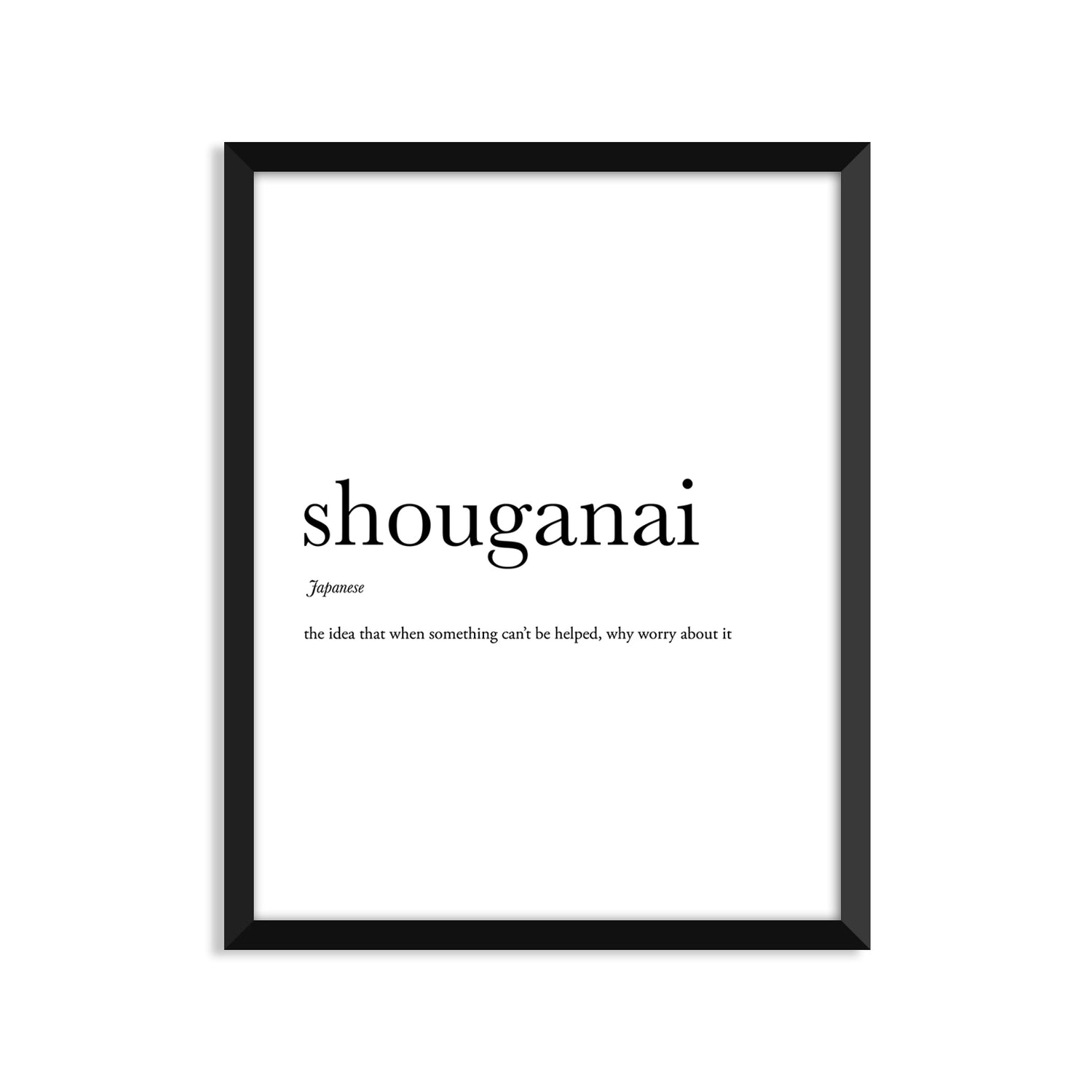 Shouganai Definition Everyday Card