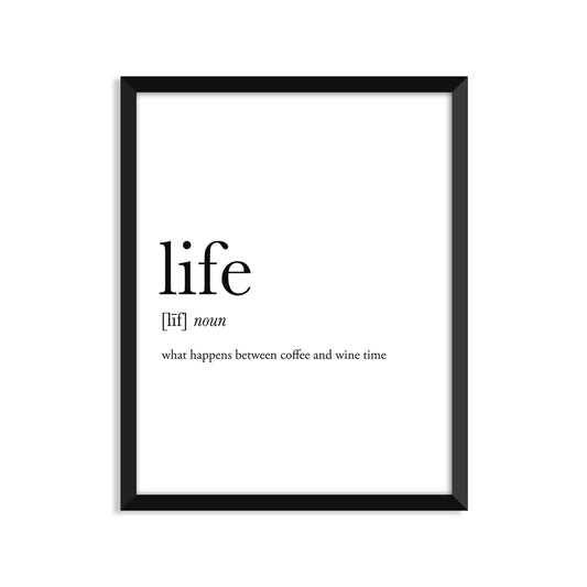 Life Definition Everyday Card