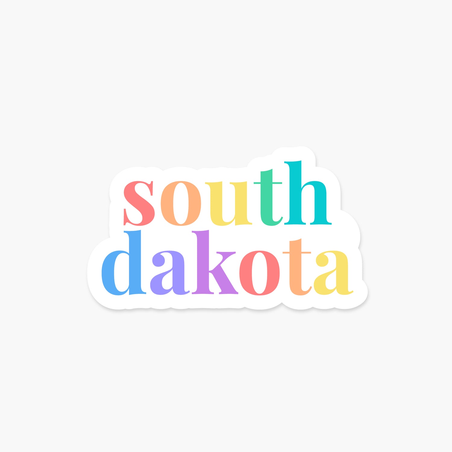 South Dakota US State - Everyday Sticker | Footnotes Paper