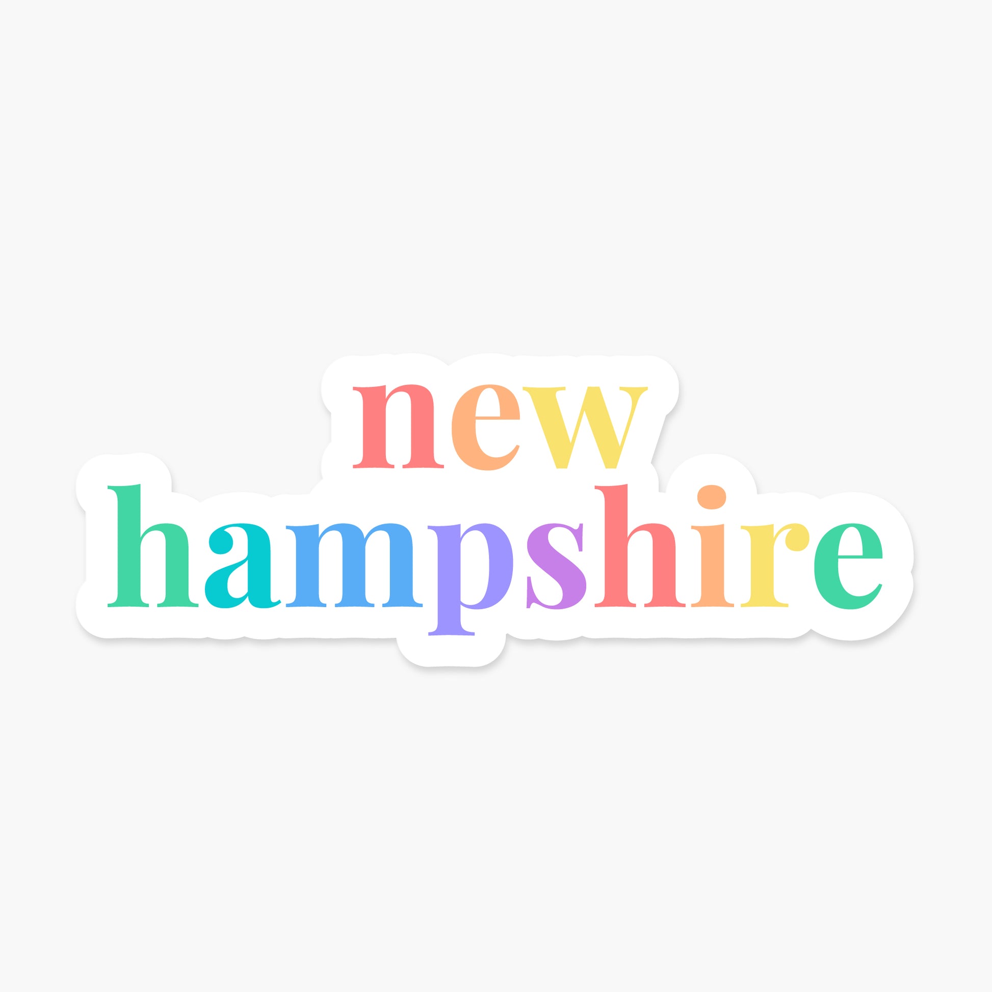 New Hampshire US State - Everyday Sticker | Footnotes Paper