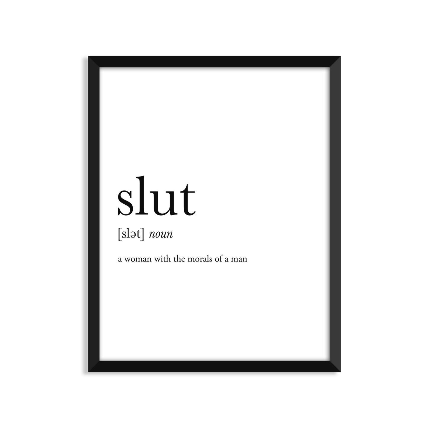 Slut Definition Everyday Card