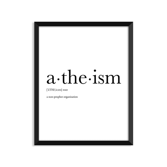 Atheism Definition Everyday Card