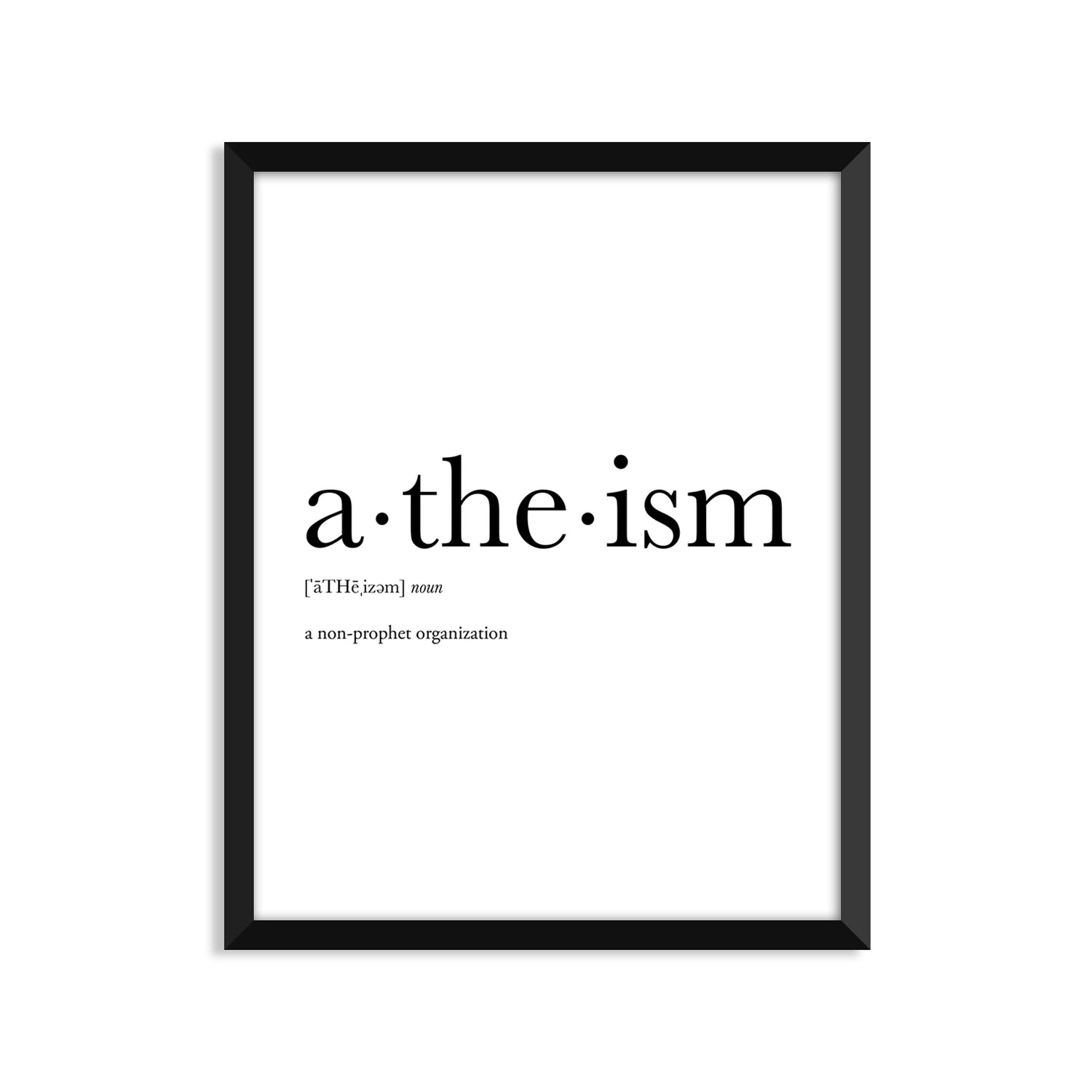 Atheism Definition Everyday Card
