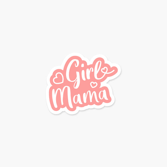 Girl Mama Coral - Baby & Mother Sticker | Footnotes Paper