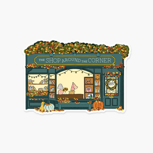 Shop Around The Corner - Fall Edition - Fall & Autumn Sticker - Footnotes Paper