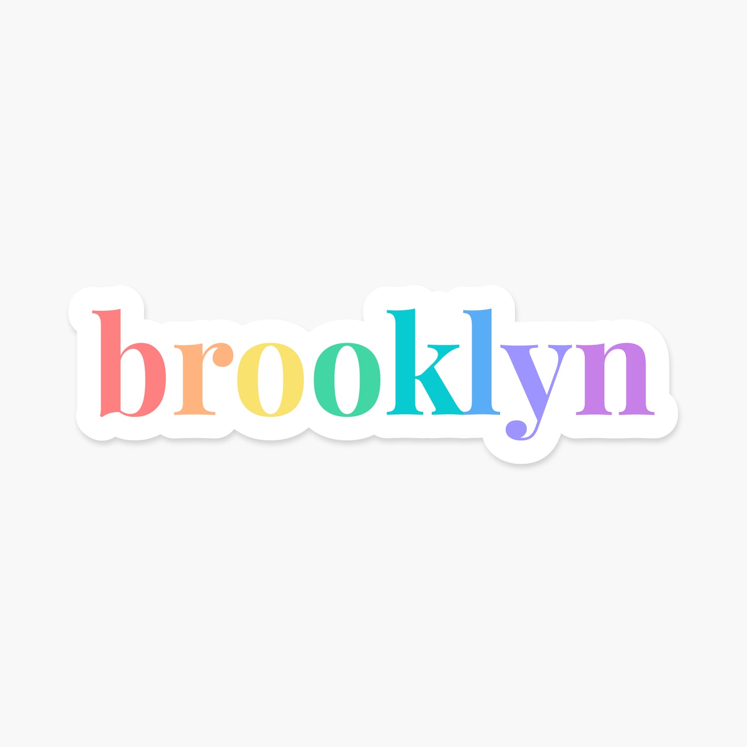 Brooklyn, New York - Everyday Sticker | Footnotes Paper