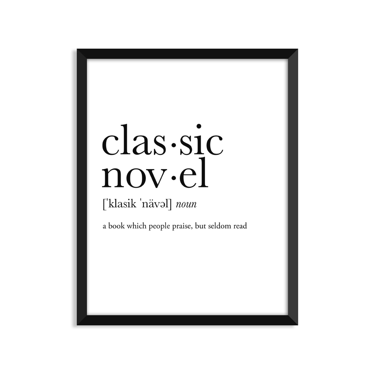 Classic Novel Definition Everyday Card