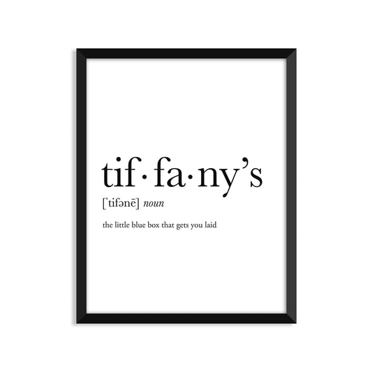 Tiffany's Definition Everyday Card