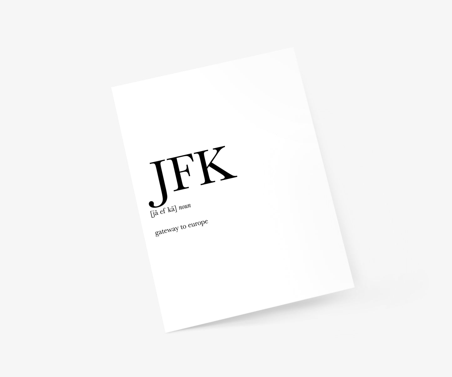 JFK Definition - New York City