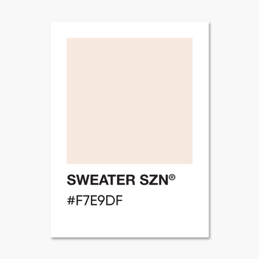 Sweater SZN Color Palette Sticker | Footnotes Paper