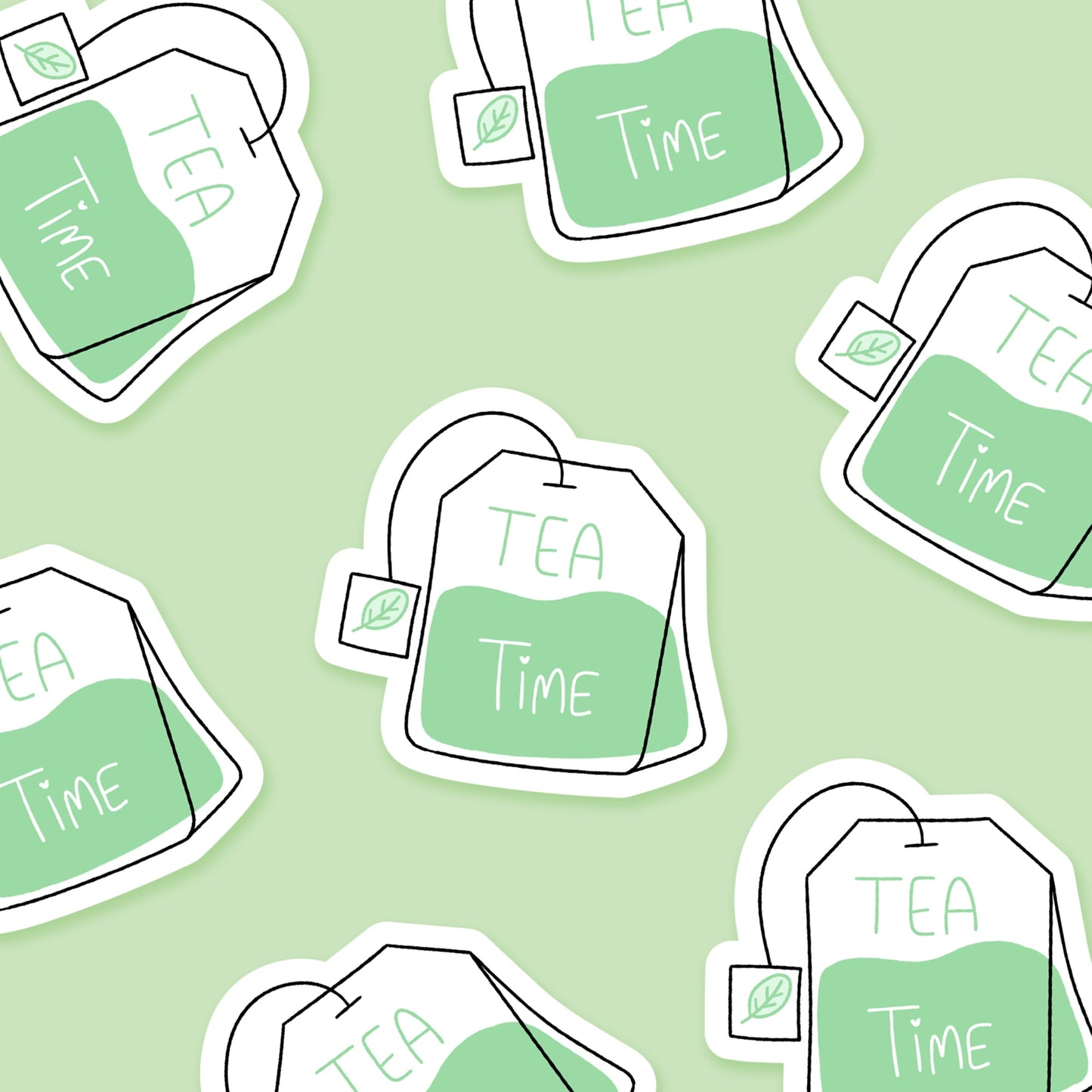 Tea Time Teabag Everyday Sticker | Footnotes Paper - Footnotes Paper