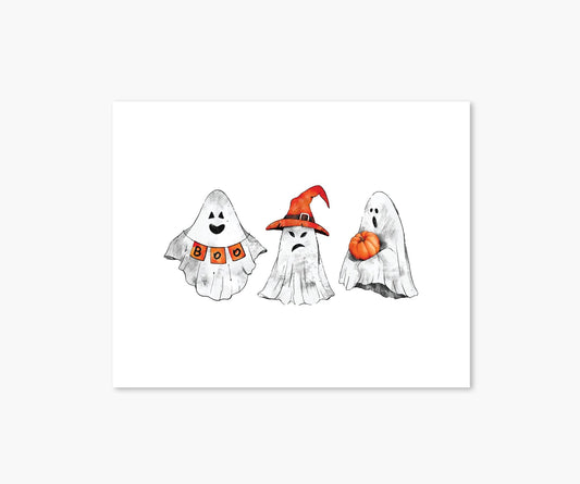 Three Ghosts Happy Halloween - Footnotes Paper
