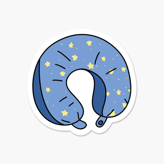 Travel Pillow 3 x 3 in - Travel Sticker - Footnotes Paper