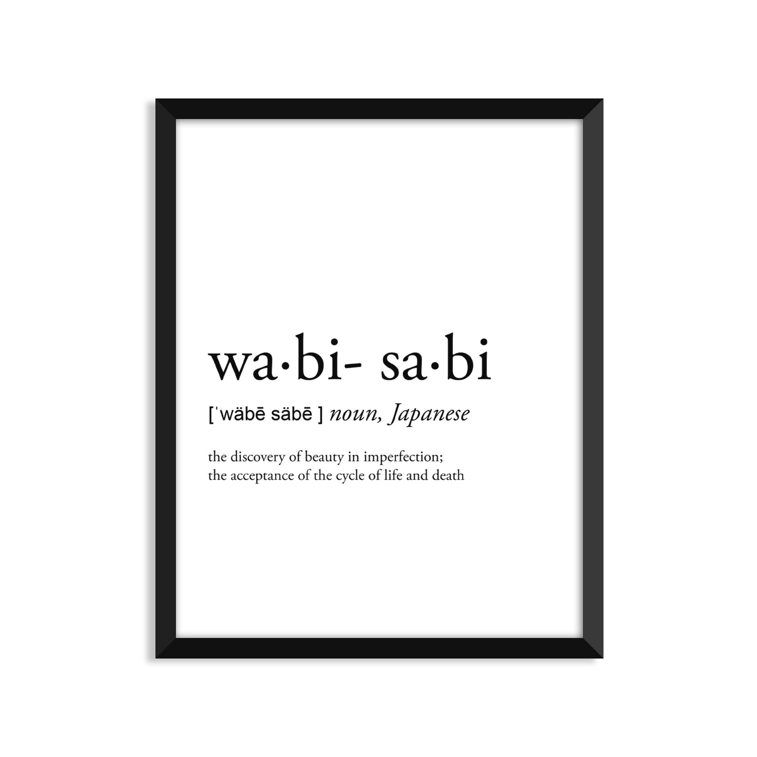 Wabi-Sabi Definition Everyday Card