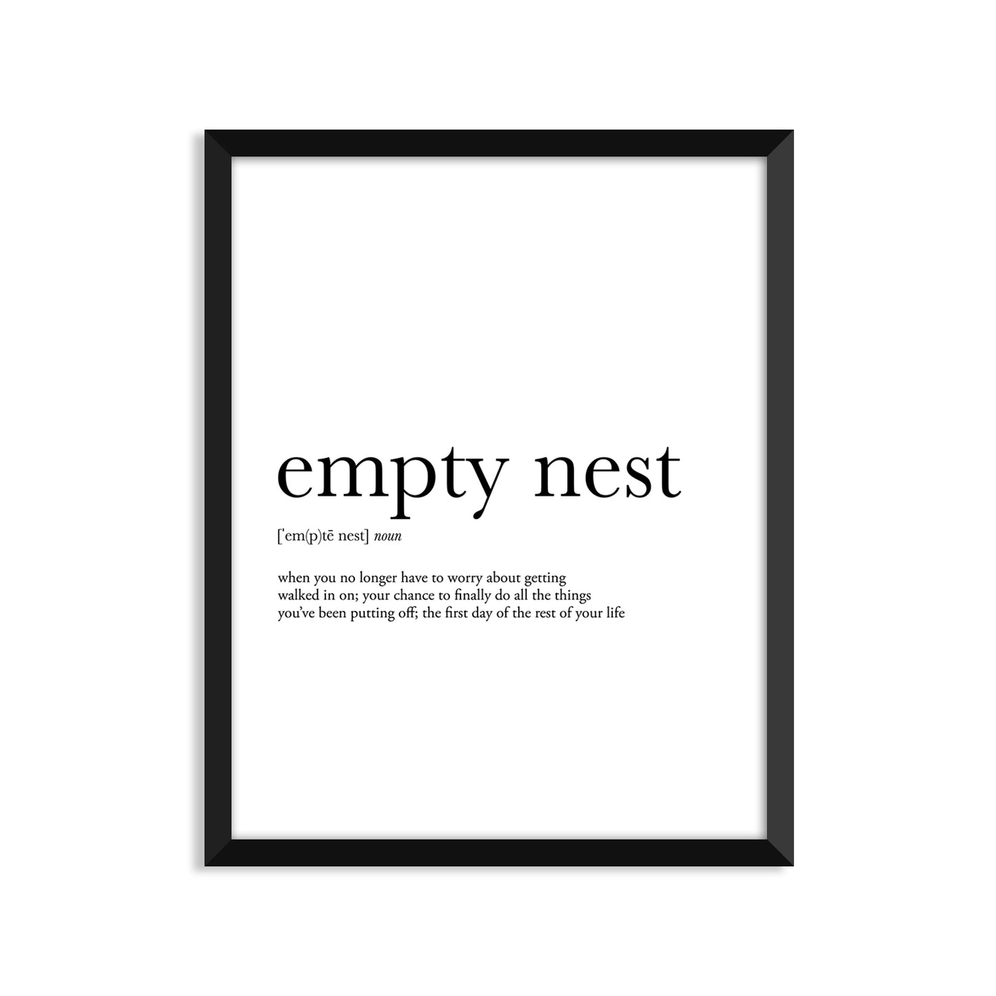 Empty Nest Definition Everyday Card