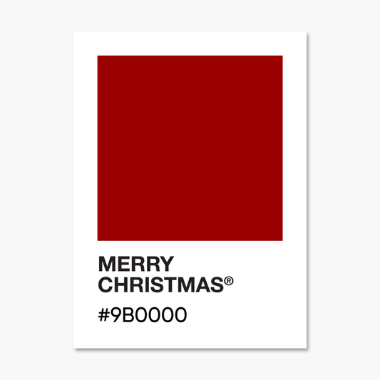 Merry Christmas Color Palette Sticker | Footnotes Paper