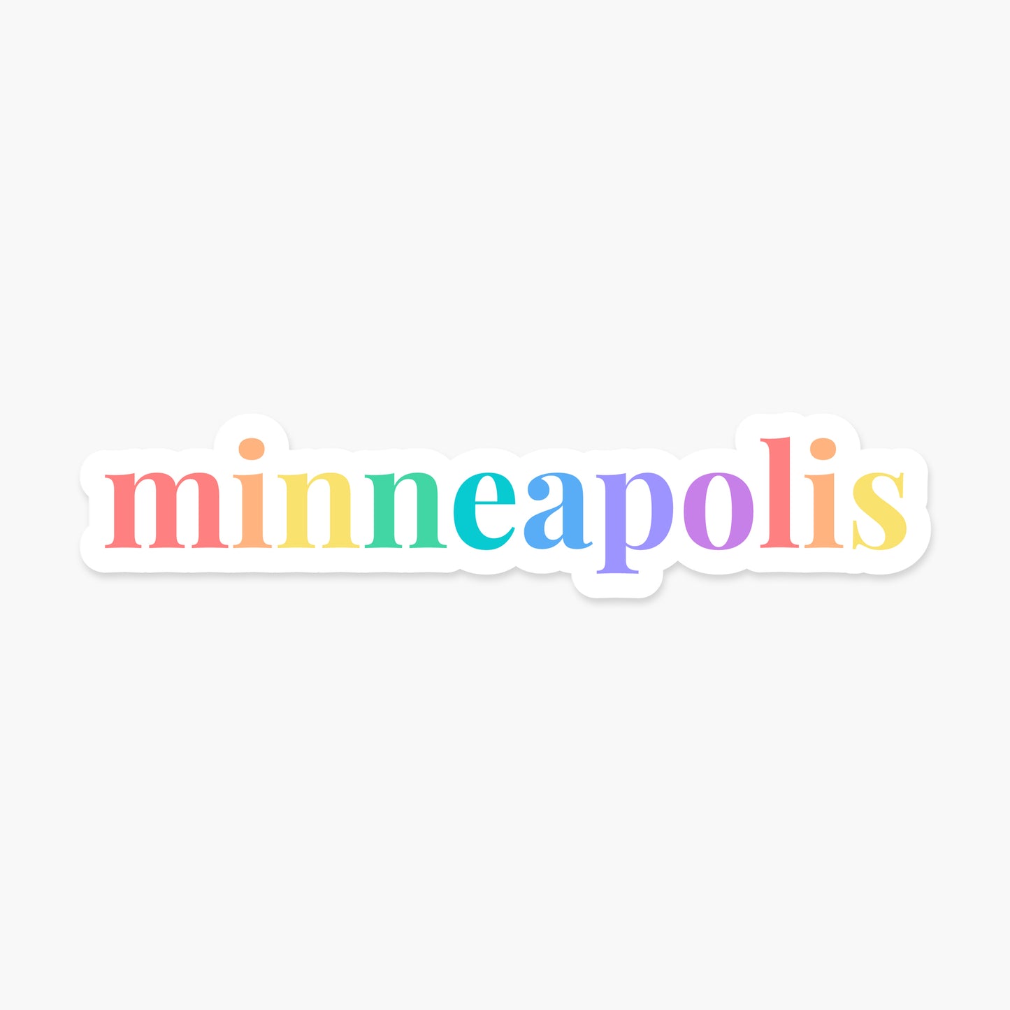 Minneapolis, Minnesota - Everyday Sticker | Footnotes Paper