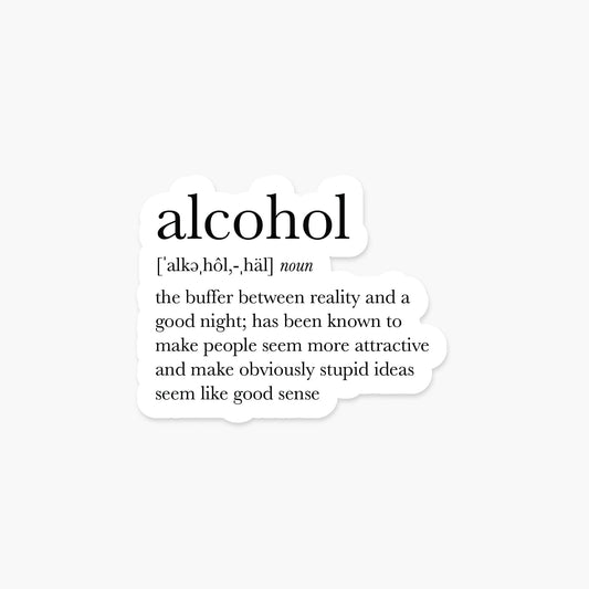 Alcohol Definition Sticker