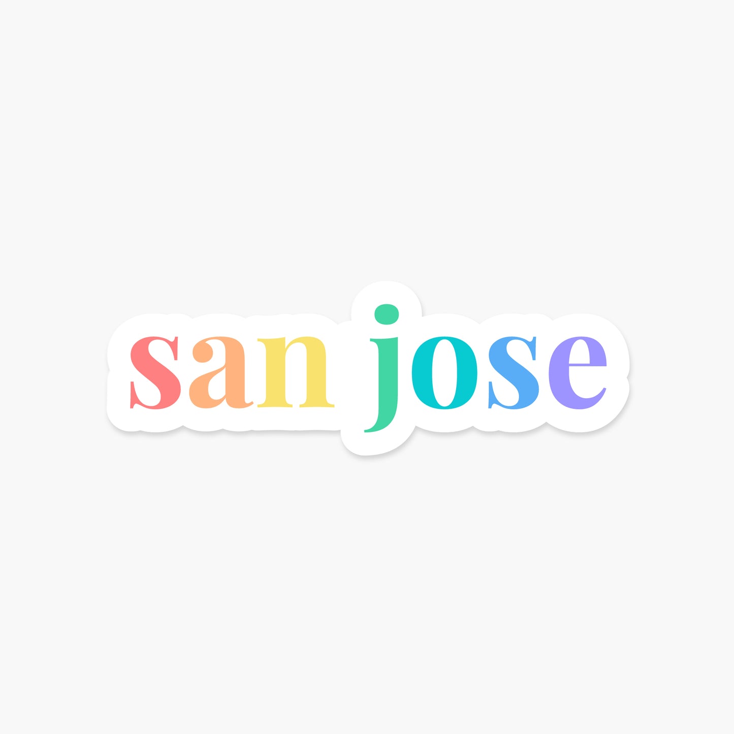 San Jose, California - Everyday Sticker | Footnotes Paper