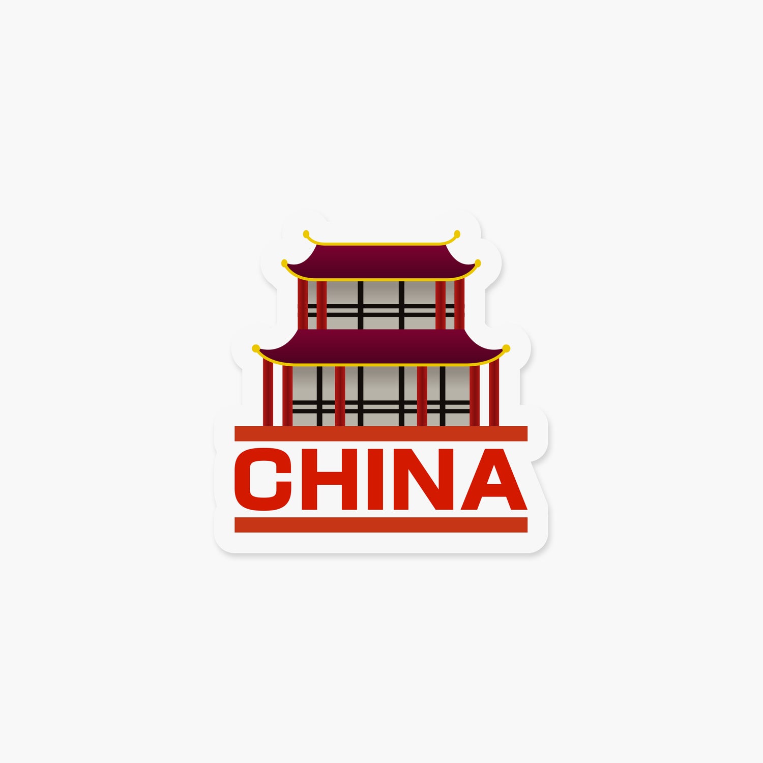 China - Travel Sticker | Footnotes Paper
