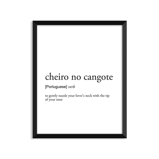 Cheiro No Cangote Definition - Unframed Art Print Or Greeting Card